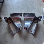 2007-2011 Harley Davidson Road King Flhr Left & Right Headlight Side Covers. Fixed Price $175.00.