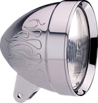 Headwinds 1-5206CA Bullet Headlight Housing 5-3/4 Inch Chrome Bradley Flame. Fixed Price $492.01.