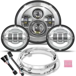 Truckmall 7 Inch Led Headlight Fog Passing Lights Dot Kit Ring Motorcycle For. Fixed Price $189.64.