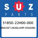 51850-22H00-000 Suzuki Bracket,headlamp Housing 5185022H00000, New Genuine Oem. Fixed Price $62.15.