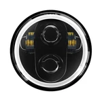 Hogworkz-led Black Halomaker Headlight For '18-'24 Harley. Fixed Price $239.98.