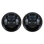 Hogworkz 4.65" Blackout Led Daymaker Style Headlights 08-17 Harley Dyna Fat Bob. Fixed Price $215.98.
