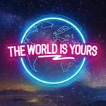 Neon Planet Sign Led Light Lamp - 'the World Is Yours' Wall Decor For Office, Ga. Fixed Price $71.99.