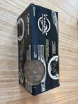 Vision 7 Round Black Chrome Amber Halo Vx Headlight Set. Fixed Price $700.00.