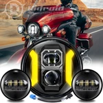 7"INCH Headlight + 4.5" Fog Lights Kit For Harley Motorcycle Davidso Combo. Fixed Price $80.85.