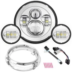 Sunpie Compatible With Arley Motorcycle 7 Inch Head Fog Lights Combo,. Fixed Price $131.56.