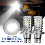 2X Auxito H4 9003 HB2 Led Bulb Hi/lo Beam White High Power Motorcycle Headlight. Fixed Price $26.59.