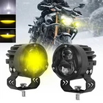 2X Motorcycle Led Headlight Fog Driving Spot Auxiliary Lamp White Yellow. Fixed Price $56.08.