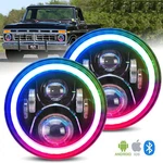 2X 7'' Rgb Halo Led Headlights Combo Kit 1953-1977 Ford F-100 F-250 F-350. Fixed Price $82.99.