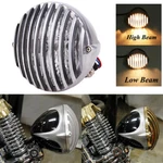 Chrome 4.7"MOTORCYCLE Headlight Grill Prison Chopper Bobber Lamp For Harley. Fixed Price $29.95.