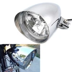 Chrome Bullet Style Headlight Assembly For Harley Dyna Softail Chopper Bobber. Fixed Price $79.99.