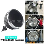 7INCH Headlight Housing Shell Cover Bulb Bucket For Harley Dyna Softail Xl. Fixed Price $39.56.
