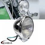 4.5INCH Bates Style Headlight H4 Bulb Headlamp Chrome Housing For Harley Chopper. Fixed Price $38.57.