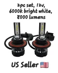Pair Ultra Led Headlight Bulbs For Harley-davidson Repl Pn 69838-08 12V 60/55W. Fixed Price $37.99.