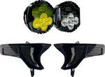 Custom Dynamics Shark Demon Led Headlight/fog Lights W/plates #SD2-23-RG-YW. Fixed Price $1499.95.