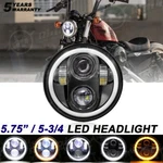 5-3/4 5.75" Led Motorcycle Headlight Drl Amber Turn Signal Halo Ring For Harley. Fixed Price $29.96.