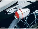 Kuryakyn Rear Turn Signal Inserts, Panacea Bullet Red Lens Harley NEW,#4835. Fixed Price $72.33.