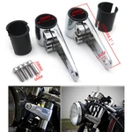 Chrome Billet Aluminum Headlight Mounting Brackets 35MM 39MM 41MM Forks. Fixed Price $28.50.