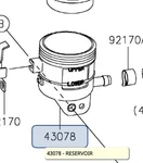 Kawasaki Oem 1989-2023 Ninja Reservoir 43078-1099. Fixed Price $32.91.