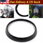 Black 7" Headlight Lamp Trim For Harley Touring Street Glide Flht Flhr. Fixed Price $20.51.