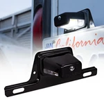 Black 12V Dc Bracket-mount Dot Led License Plate Light For Trailer Utv Atv Truck. Fixed Price $12.99.
