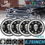 4PCS Rgb 5-3/4 5.75" Led Headlights Hi/low Beam For 1958-1974 Cadillac Deville. Fixed Price $87.93.