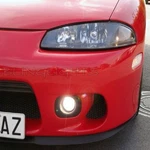 White Led Halo Fog Lamps Light Kit For 1995-1999 Mitsubishi Eclipse. Fixed Price $124.55.