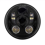 Hogworkz Blackout 5 3/4" Led Harley Daymaker Style Headlight V2 Softail Dyna. Fixed Price $179.98.