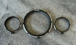 Harley Burst Headlight & Auxiliary Lamp Trim Rings - Part # 61400255 / 61400149. Fixed Price $125.00.