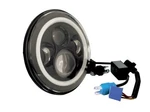 7" Drl Black Led Halo Headlight For 94-13 Harley Softail Touring Flhr 11002. Fixed Price $103.55.