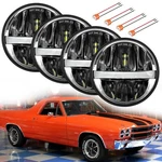 Uni-shine 3/4'' 5.75 Inch Led Headlight Round 4PCS Reflector Hi/lo Beam Wit.... Fixed Price $151.65.