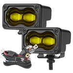 Pair 3" Squadron Sae J583 Led Amber Fog Lights Kit Street Legal & Wiring Harness. Fixed Price $79.95.