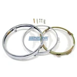 Honda 7" Chrome Headlight Rim Sealed Beam Bulb Retainer Kit. Fixed Price $45.30.