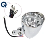 Lablt Motorcycle Chrome Visor Headlight Lamp For Bobber Chopper Dyna 12V. Fixed Price $45.05.