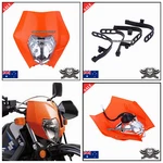Orange Ktm Headlight Enduro Road Rec Reg Sx Exc X-cf Streetfighter Fairing Dirt. Fixed Price $54.98.