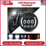 5-3/4 5.75 Inch Led Headlight W/ Halo Drl Turn Signal For Dyna Street Bob Super. Fixed Price $65.39.