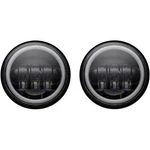 Custom Dynamics CD-45-B Black 4.5" Led Passing Lamps With Halo. Fixed Price $199.95.