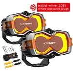 Novsight 4.5 Inch Led Pod Lights Flood Beam Offroad With Covers & Wiring Harness. Fixed Price $239.99.