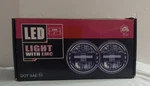 Sup-light 7" Inch Round Led Headlights W/ Drl Low & High Beam, Dot Approved. Fixed Price $60.00.