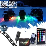 4PC Sled Snowmobile Millioncolor Performance Neon Lighting Kit Yamaha Apex. Fixed Price $54.99.