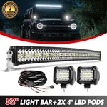 1650W Roof 52" Curved Led Light BAR+4" Pods+wiring Ford Bronco 2021 22 23 24. Fixed Price $149.99.