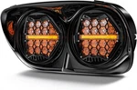 Upgrade 5.75" Dual Led Headlight Amber Drl For Harley Road Glide Fltr 1998-2013. Fixed Price $192.99.