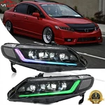 Rgb Led Headlights For Honda Civic Sedan 2006-2011 Lamps Assembly Drl 1SET. Fixed Price $529.00.