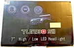 Jeep Wrangler Turbo Sii 7" Round Black Led Headlights Kit Model D0875, New. Fixed Price $46.54.