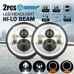 Dot 7" Inch Round Led Headlights Hi/lo Chrome Ford F-100 F-150 F-250 F-350. Fixed Price $55.45.
