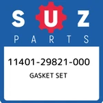 11401-29821-000 Suzuki Gasket Set 1140129821000, New Genuine Oem Part. Fixed Price $172.40.