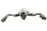7 Inch Headlamp Visor Ornament Skull Type Chrome For Harley-davidson. Fixed Price $43.99.
