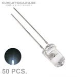 50 X 5MM Ultra Bright Water Clear White Led Light Emitting Diode Bulb - Usa. Fixed Price $7.89.