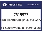 Polaris Oem Part 7519977 Screw, Adjuster, Headlight. Fixed Price $9.99.