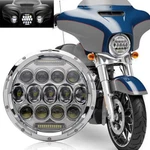7" Inch Round Led Headlight Hi/lo Beam Projector For Harley Softail Fat Boy. Fixed Price $33.99.